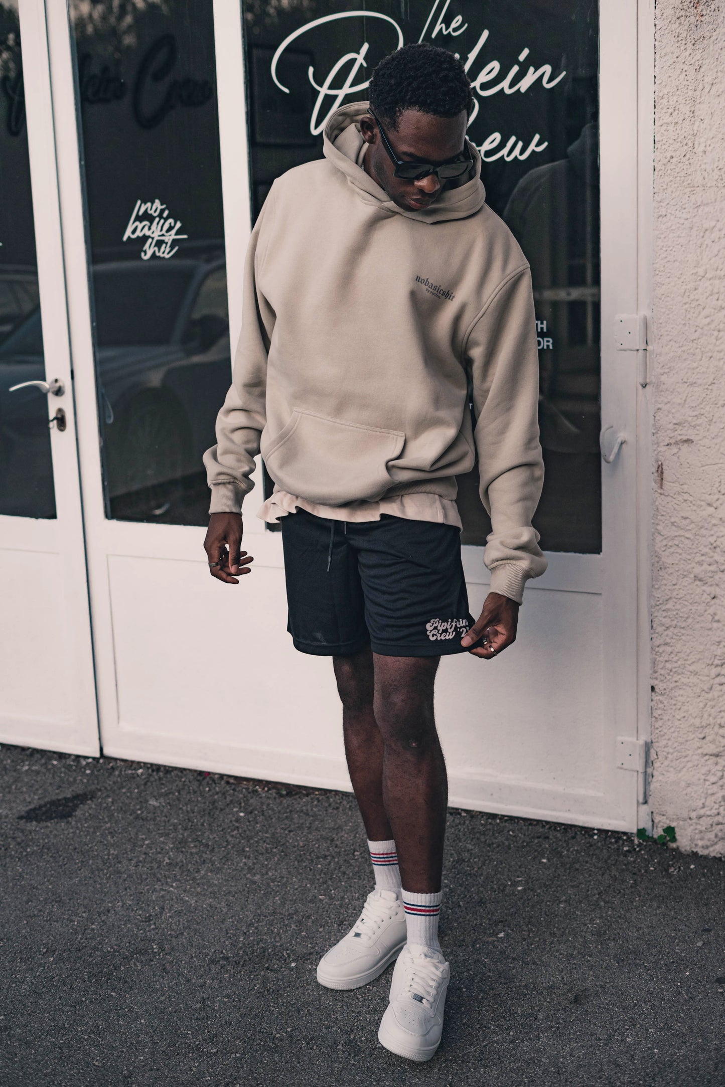 HOODIE NOBASICSHIT FASHION GREY